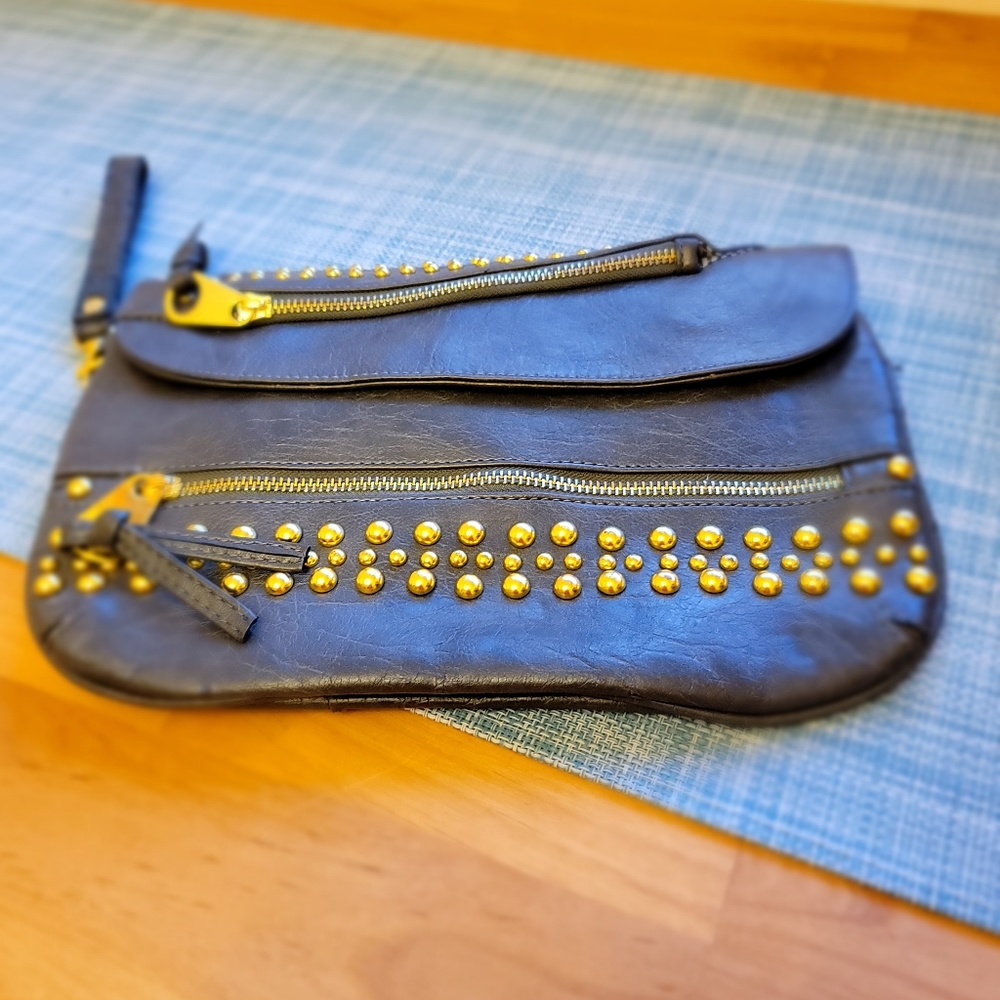 UE Handbag, Size 12" wide/ 8" height, Color: Grey